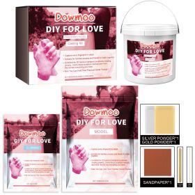 Dowmoo Couple Hand Model Clone Powder, Valentine's Day Diy Gift 3d Hand Model Crafts Creative Home Decoration
